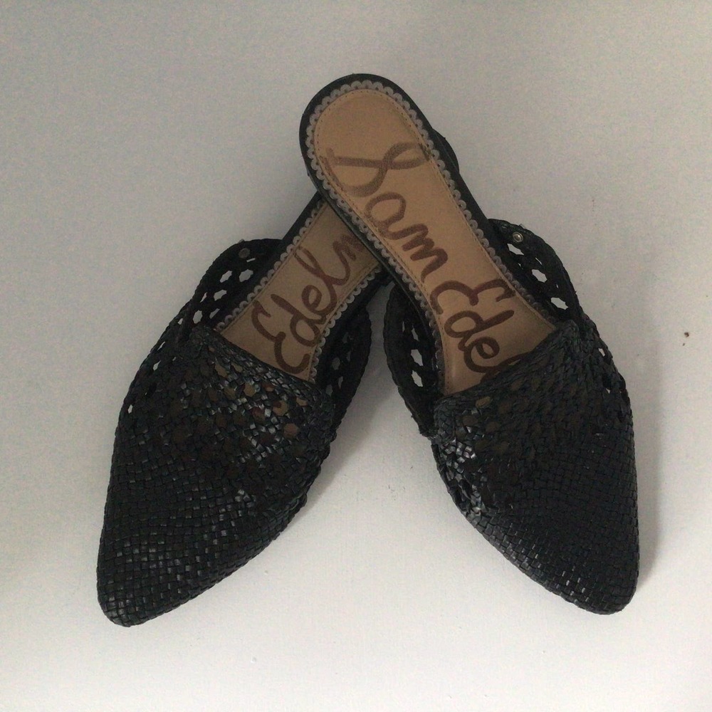 Sam Edelman Clara Woven Mules Sz 10